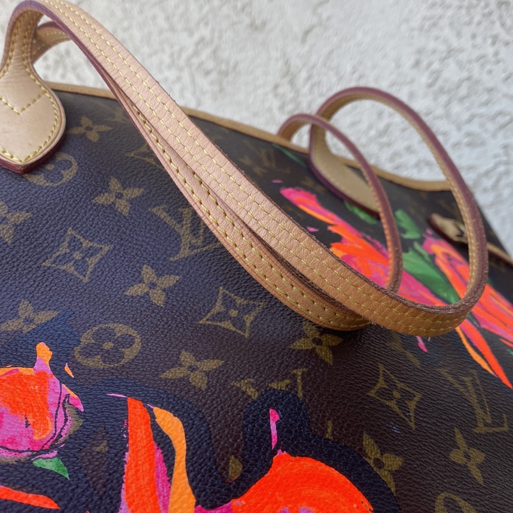💎 ✨ HOST PICK ✨💎 ROSES STEPHEN SPRUCE NEVERFULL MM LOUIS VUITTON COLLECTABLE - Picture 17 of 17